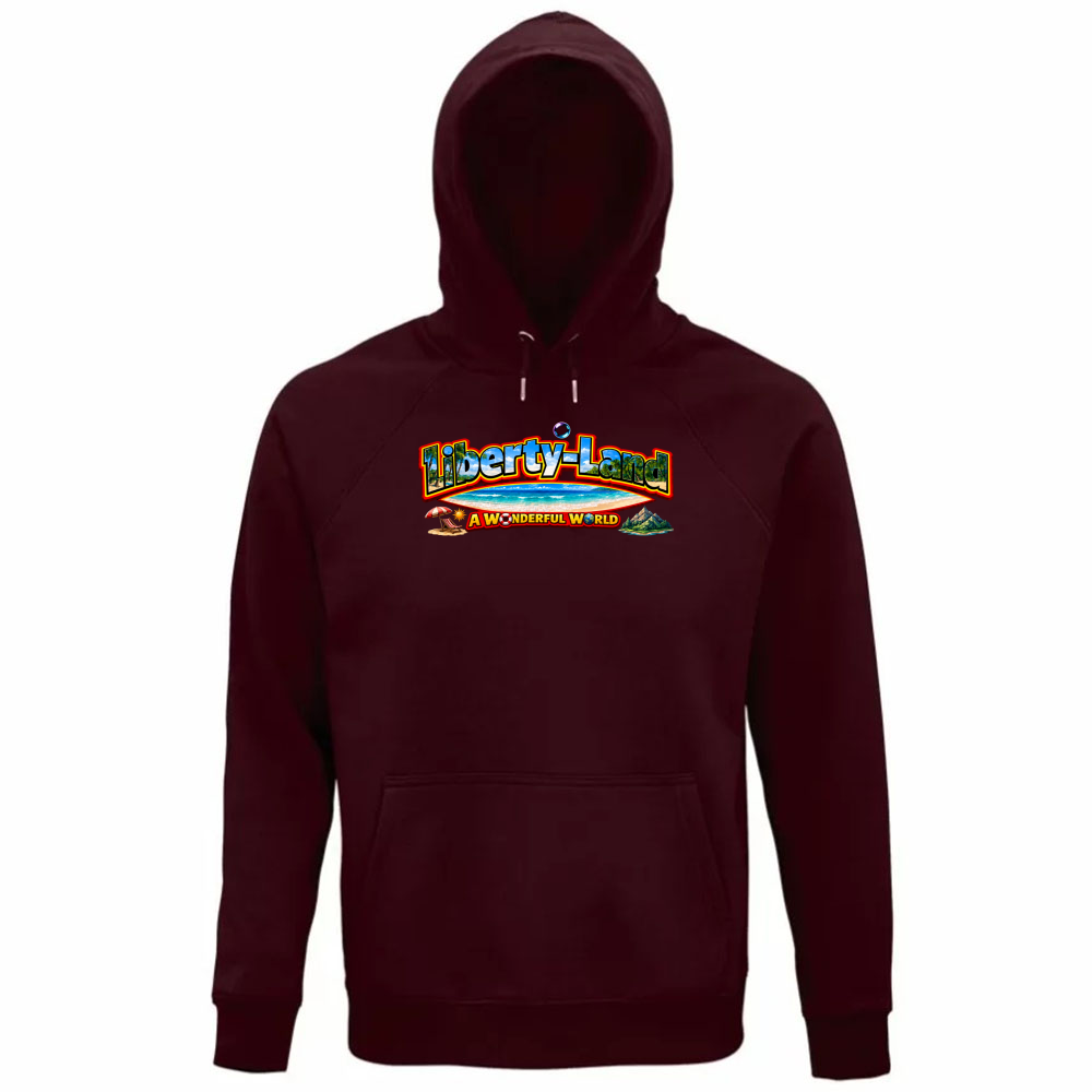 Felpa Organica Unisex Cappuccio T-Shirt Verso un Mondo Migliore