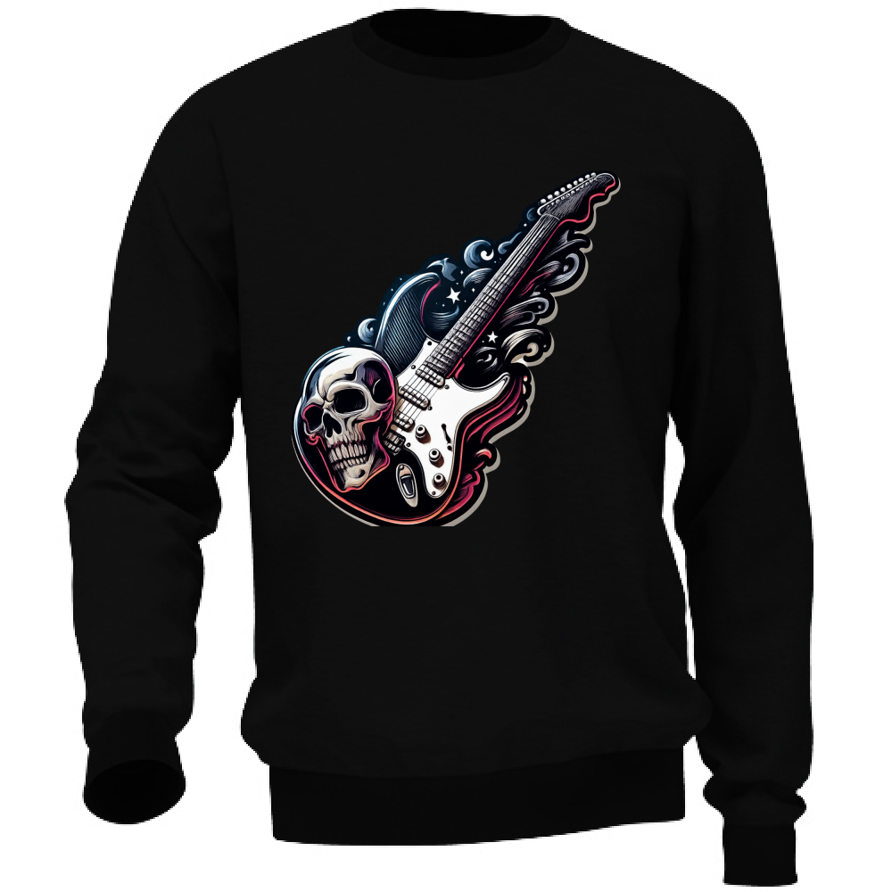 Felpa Unisex linea chitarra rock
