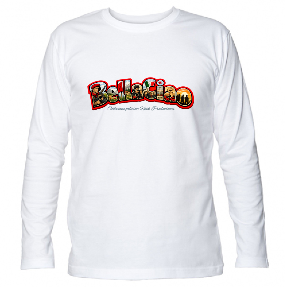 T-Shirt Unisex Manica Lunga linea bella ciao
