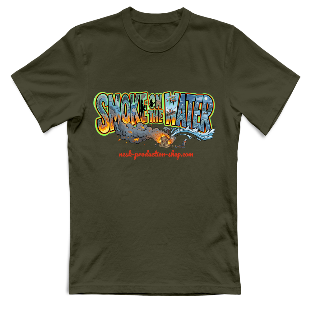 T-Shirt Unisex linea smoke on the water
