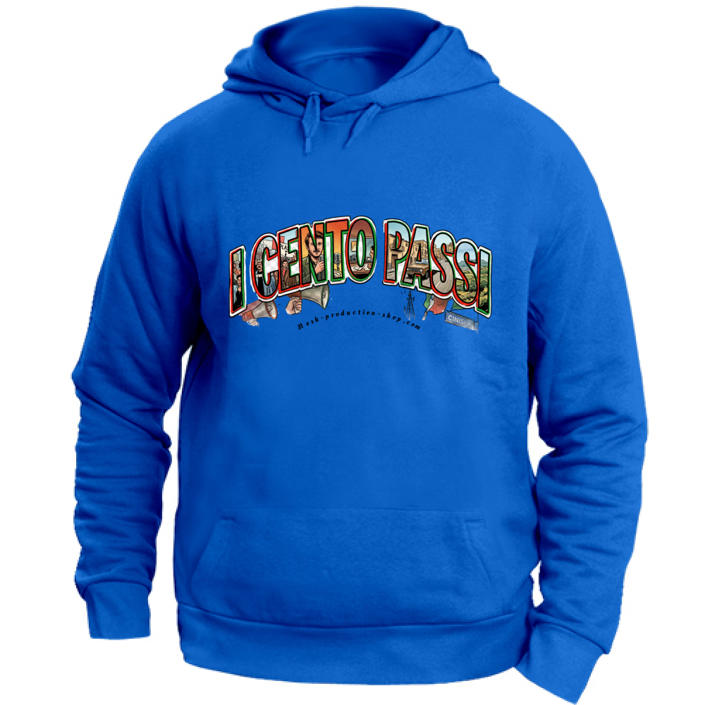 Felpa con Cappuccio Unisex Large linea cento passi