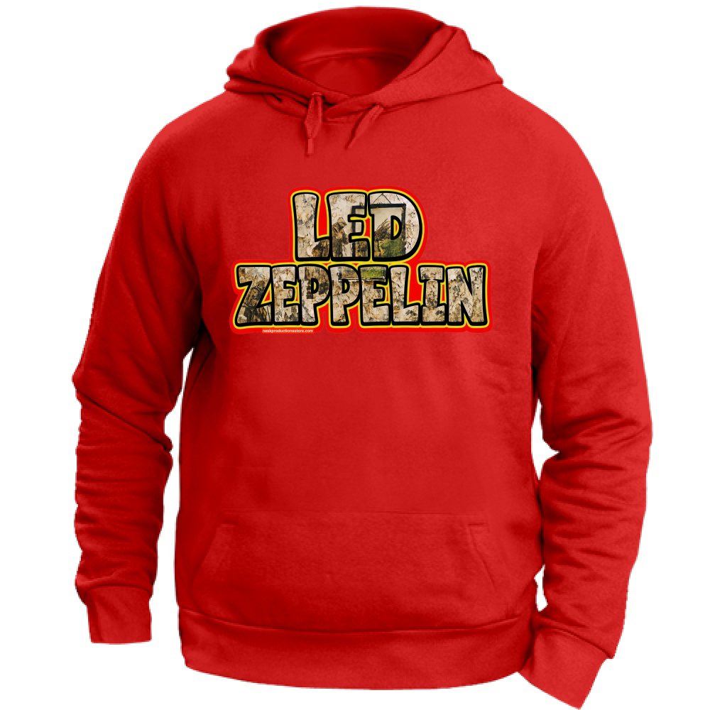 Felpa con Cappuccio Unisex Large linea Led Zeppelin  A