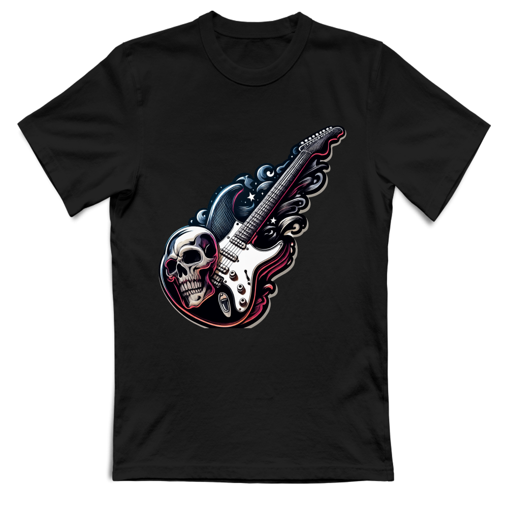 T-Shirt Unisex linea chitarra rock