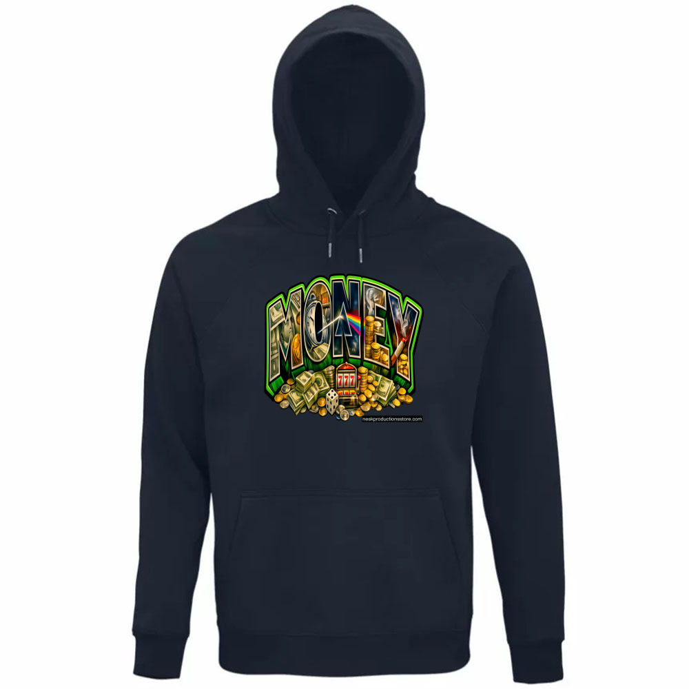 Felpa Organica Unisex Cappuccio linea Money A
