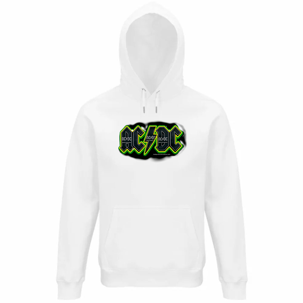 Felpa Organica Unisex Cappuccio linea AC/DC   A