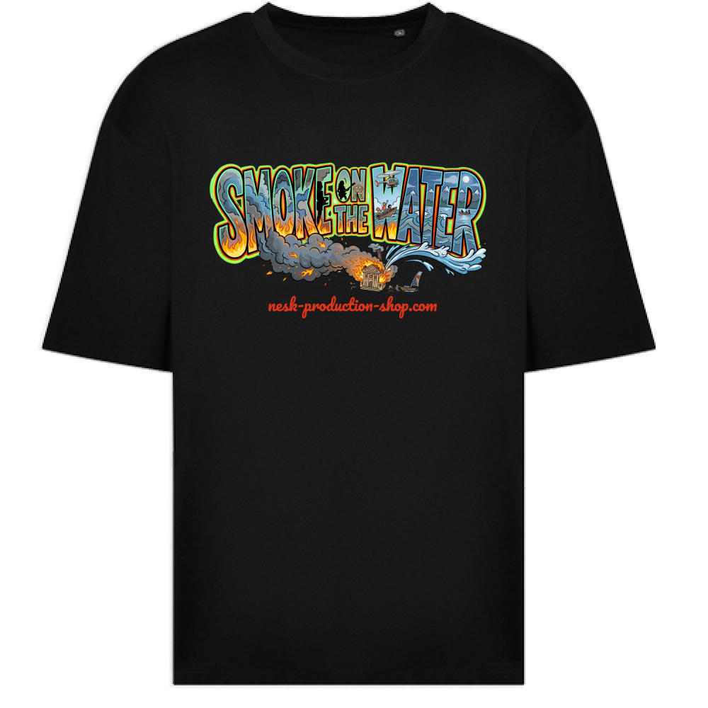 T-Shirt Oversize linea smoke on the water