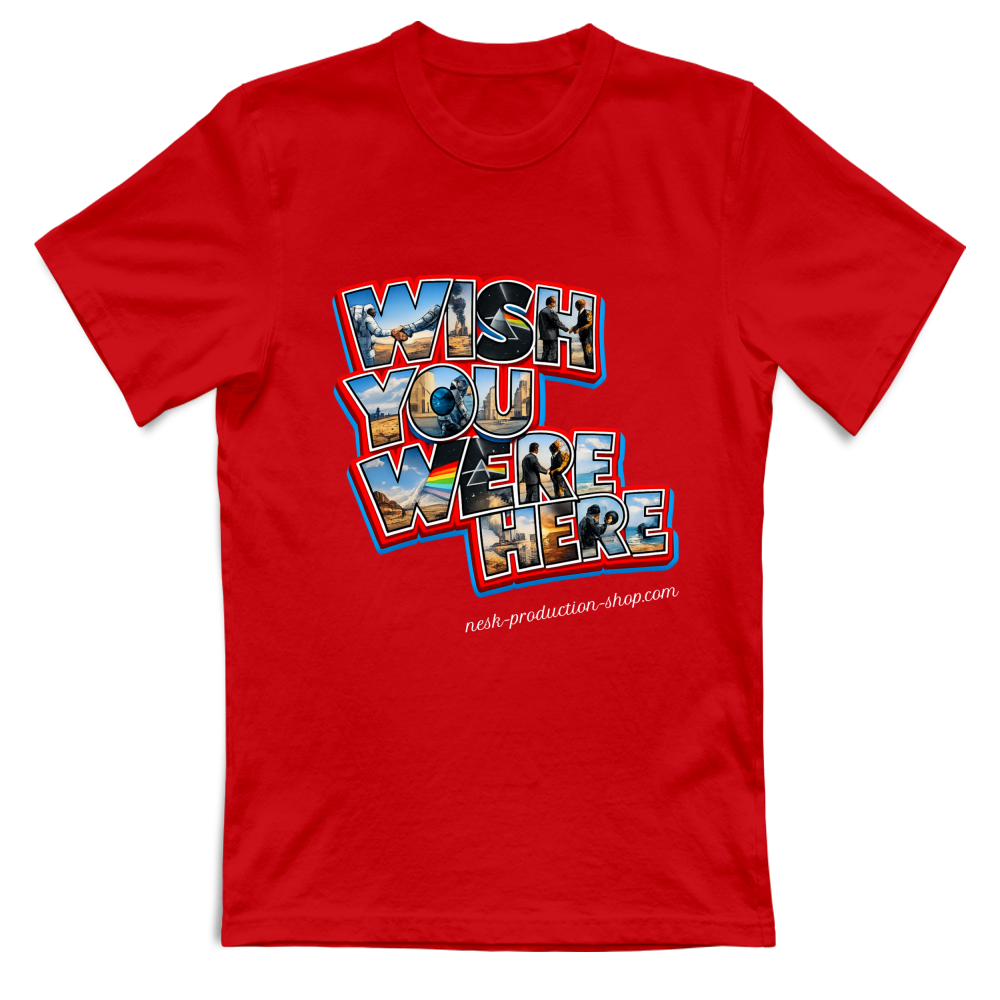 T-Shirt Unisex Large linea wish you were here