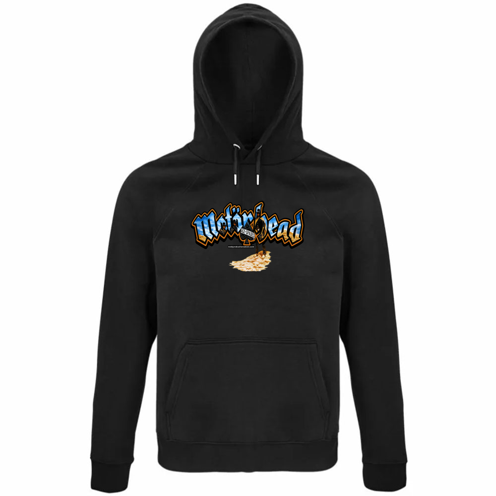 Felpa Organica Unisex Cappuccio linea Motorhead  A