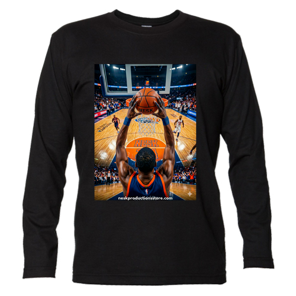 T-Shirt Unisex Manica Lunga linea basket