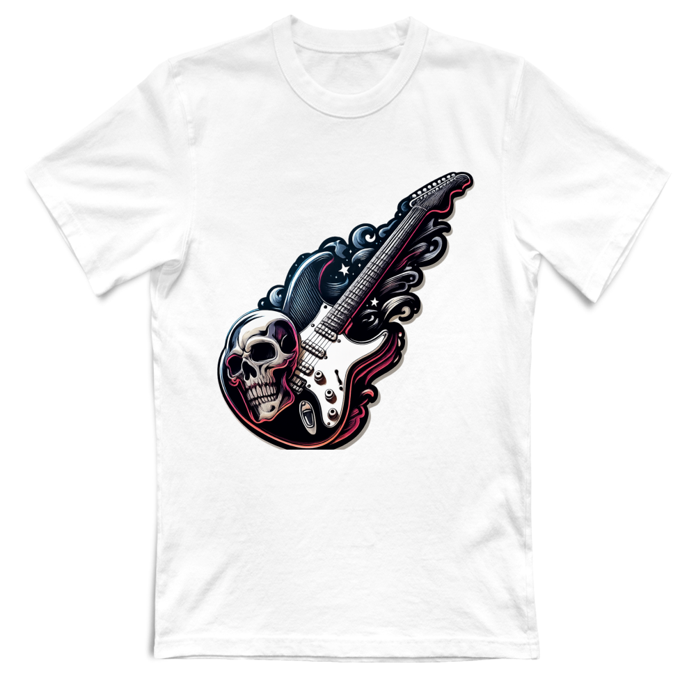 T-Shirt Unisex linea chitarra rock