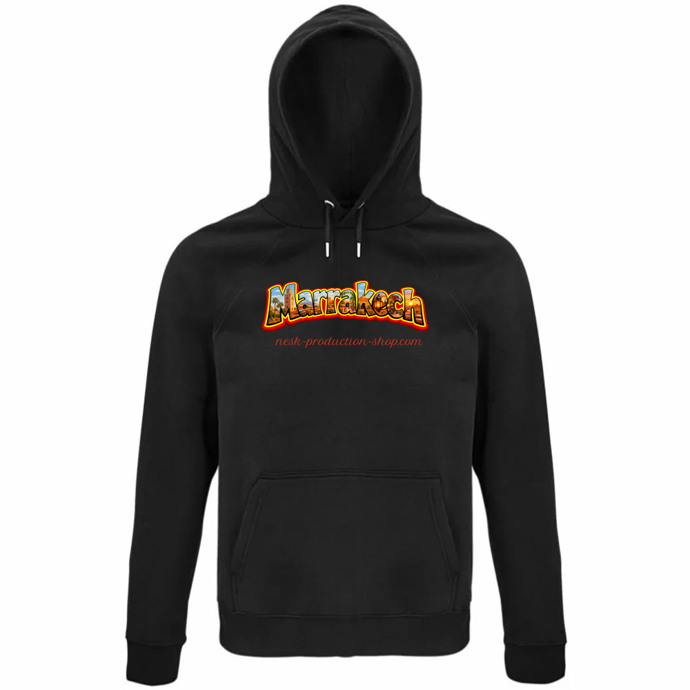 Felpa Organica Unisex Cappuccio linea marrakech