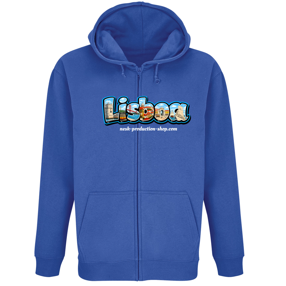 Felpa Premium Cappuccio Zip linea lisboa