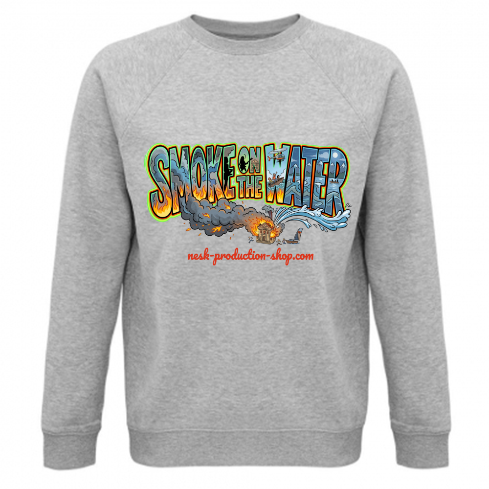 Felpa Unisex Organica linea smoke on the water