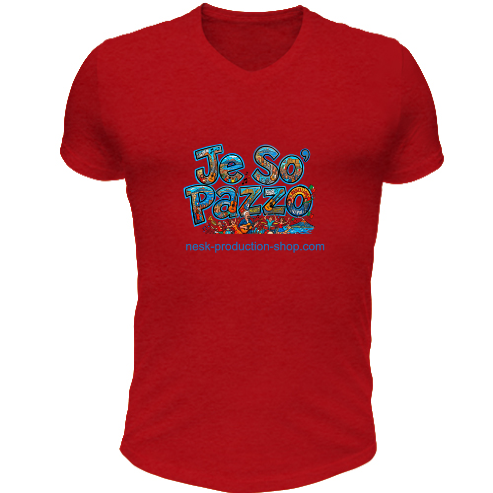 T-Shirt Unisex Scollo V linea je so pazzo