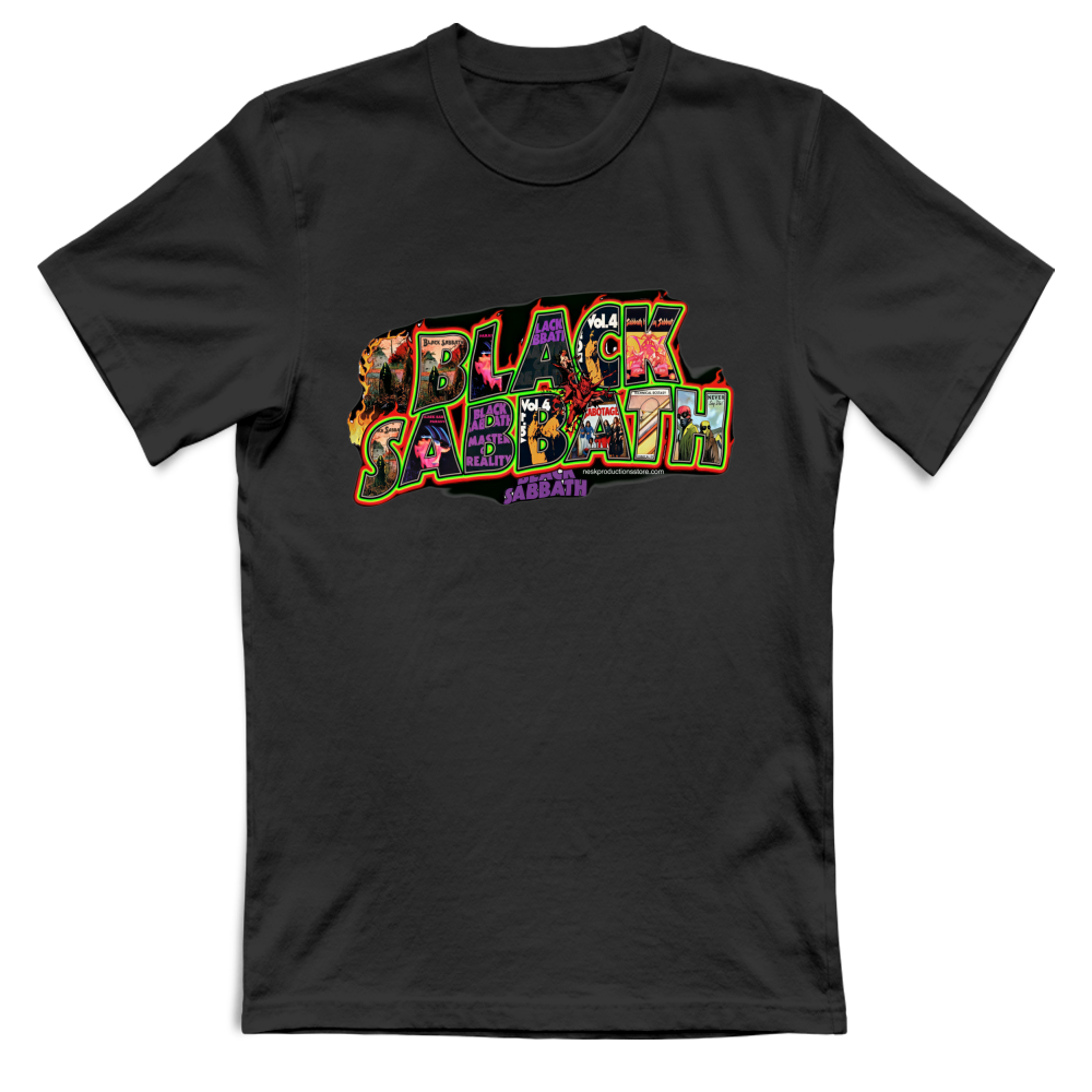 T-Shirt Unisex Large linea Black Sabbath A