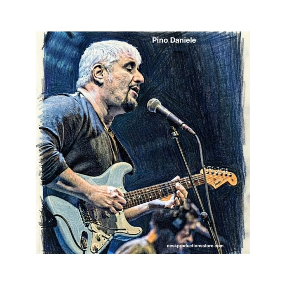 Canvas tributo a Pino Daniele 2 – Stampa su tela 20×20