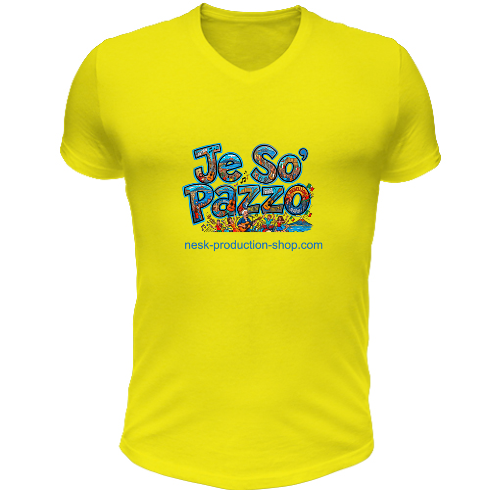 T-Shirt Unisex Scollo V linea je so pazzo