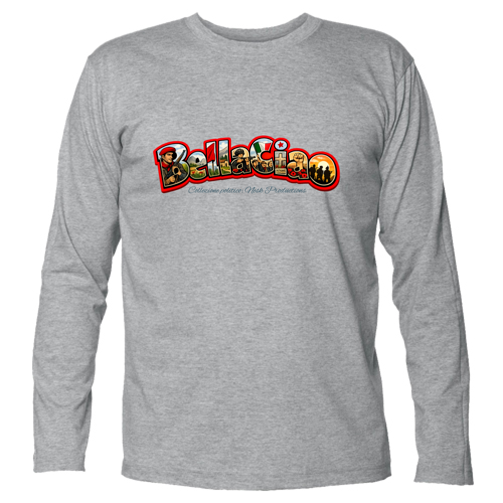 T-Shirt Unisex Manica Lunga linea bella ciao
