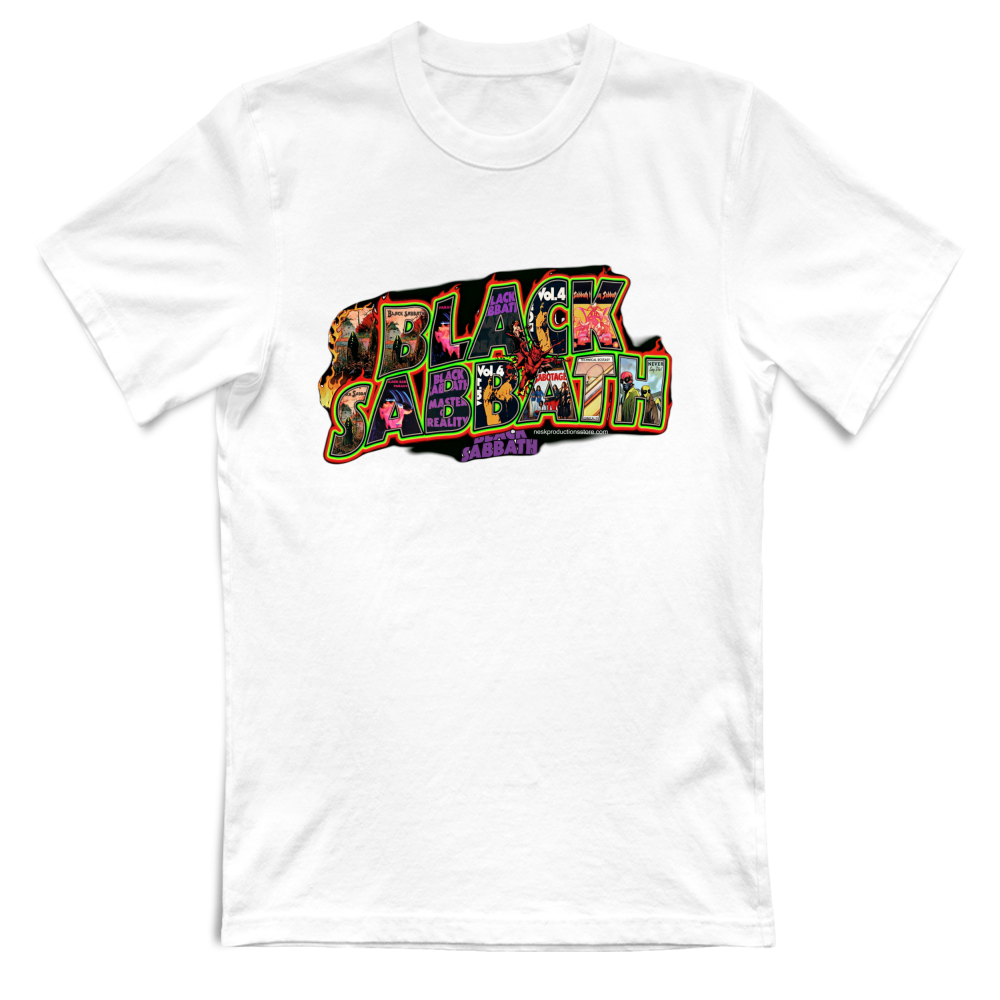T-Shirt Unisex Large linea Black Sabbath A