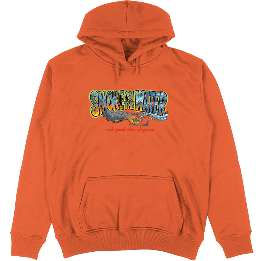 Felpa Unisex con Cappuccio linea smoke on the water