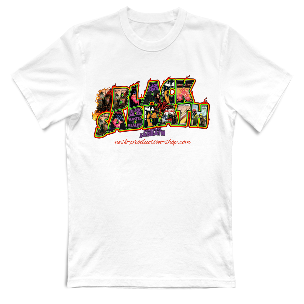 T-Shirt Unisex Large linea black sabbath