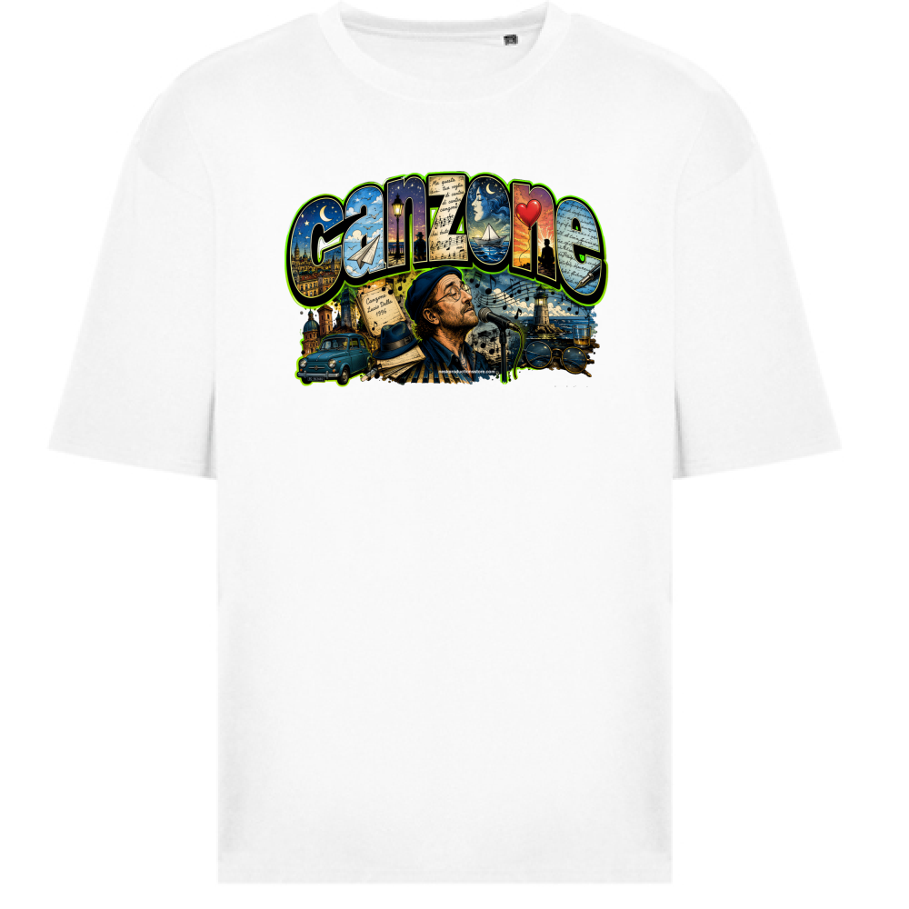 T-Shirt Oversize linea Canzone Dalla