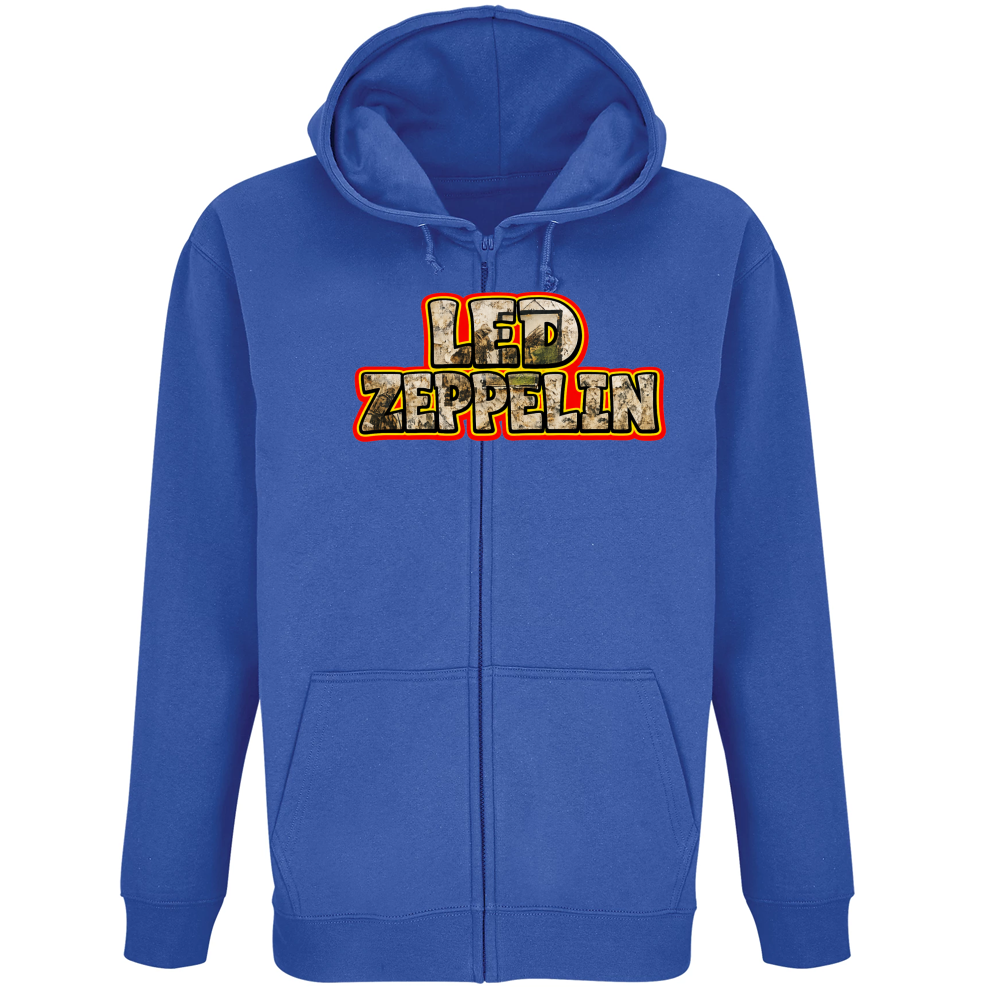 Felpa Premium Cappuccio Zip linea led zeppelin