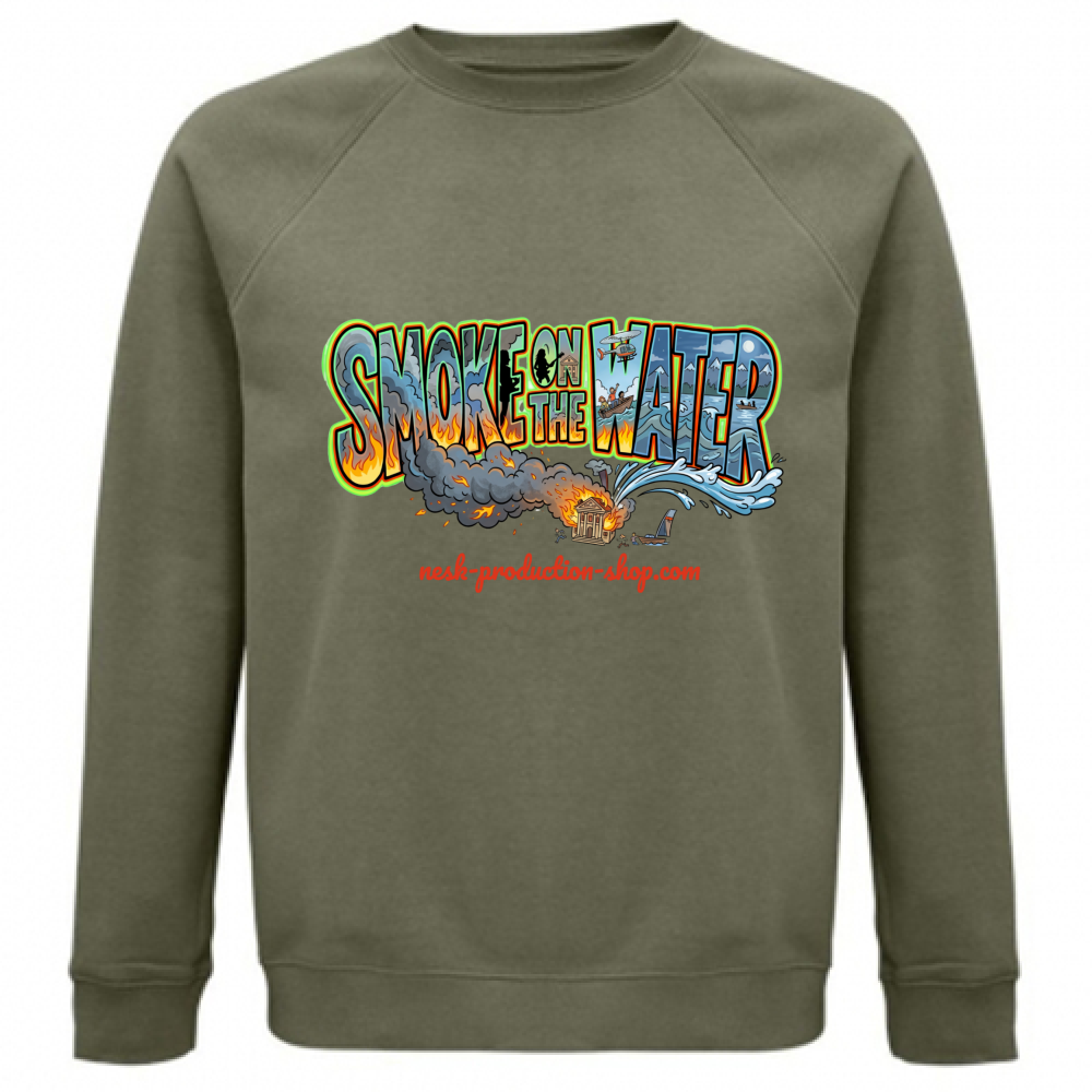 Felpa Unisex Organica linea smoke on the water