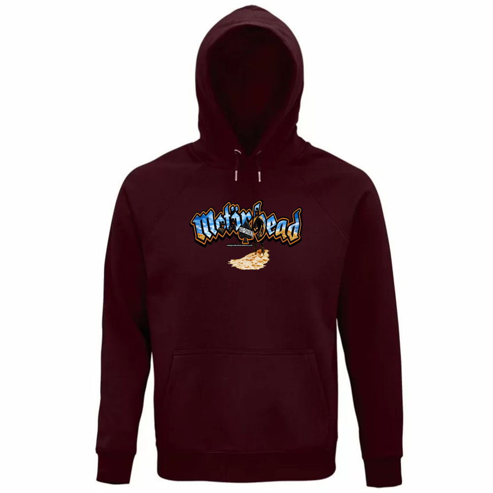 Felpa Organica Unisex Cappuccio linea Motorhead  A