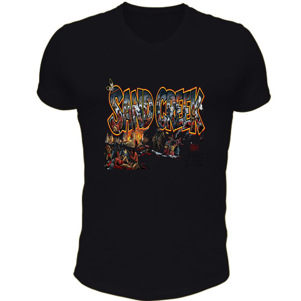 T-Shirt Unisex Scollo V linea Sand Creek 1A