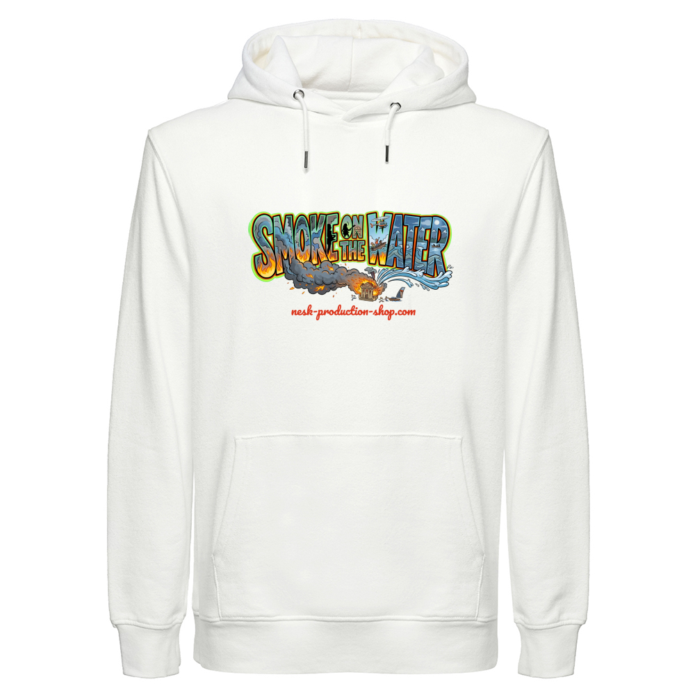 Felpa Cappuccio Unisex Canapa linea smoke on the water