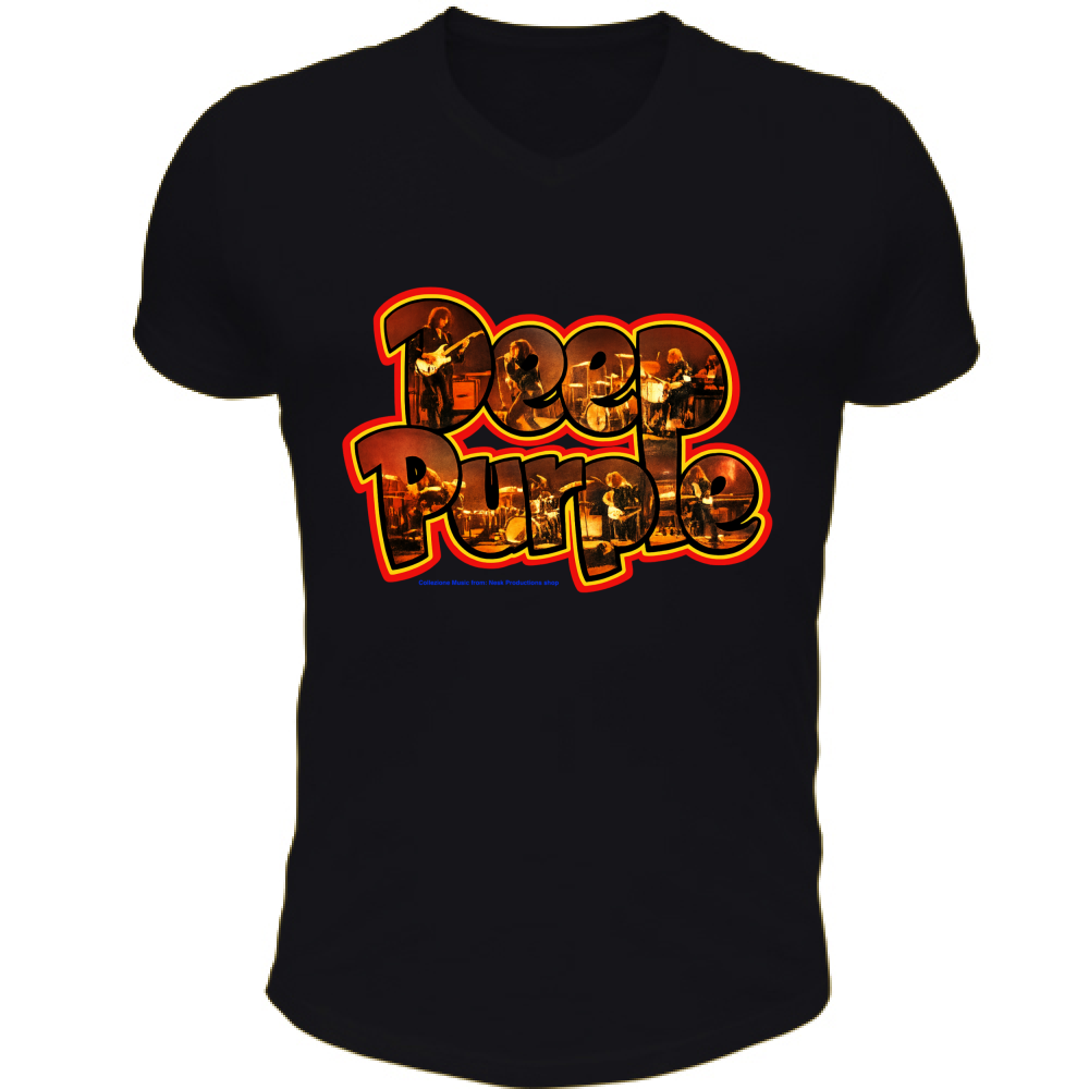 T-Shirt Unisex Scollo V linea Deep Purple