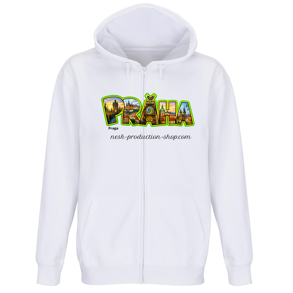 Felpa Premium Cappuccio Zip linea praga