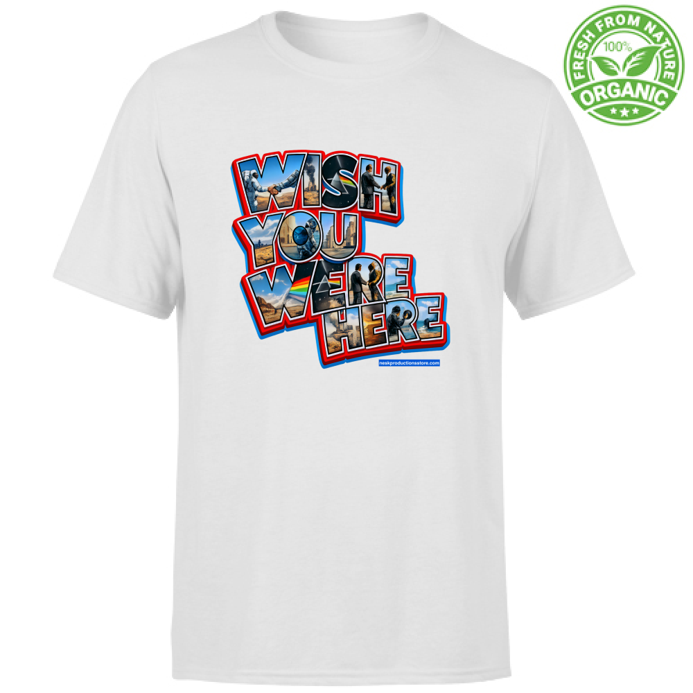 T-Shirt Unisex Organic linea wish you were here A