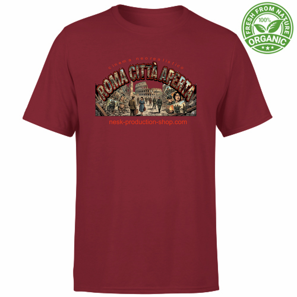 T-Shirt Unisex Organic linea roma città aperta