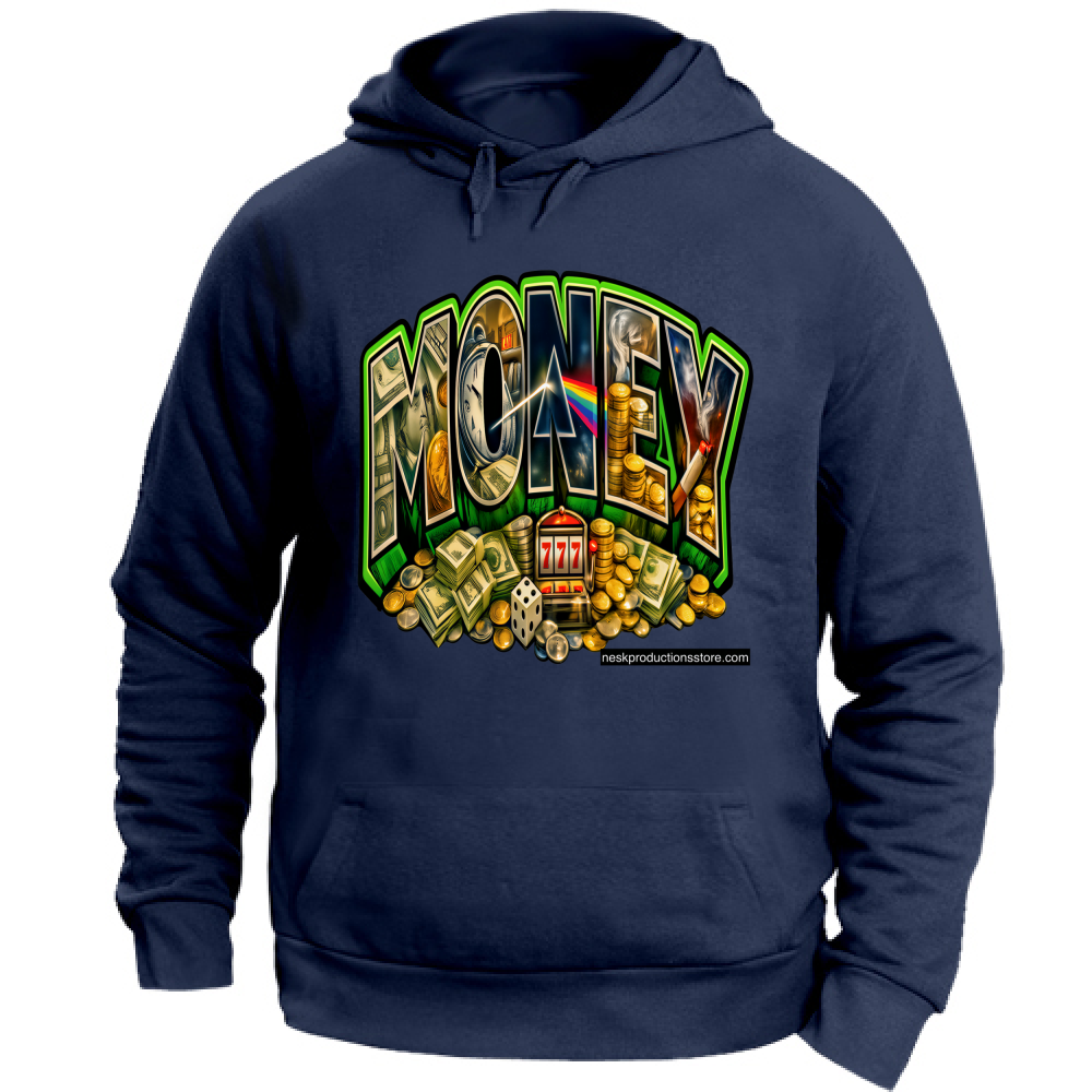 Felpa con Cappuccio Unisex Large linea Money A