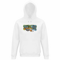 Felpa Organica Unisex Cappuccio linea smoke on the water A