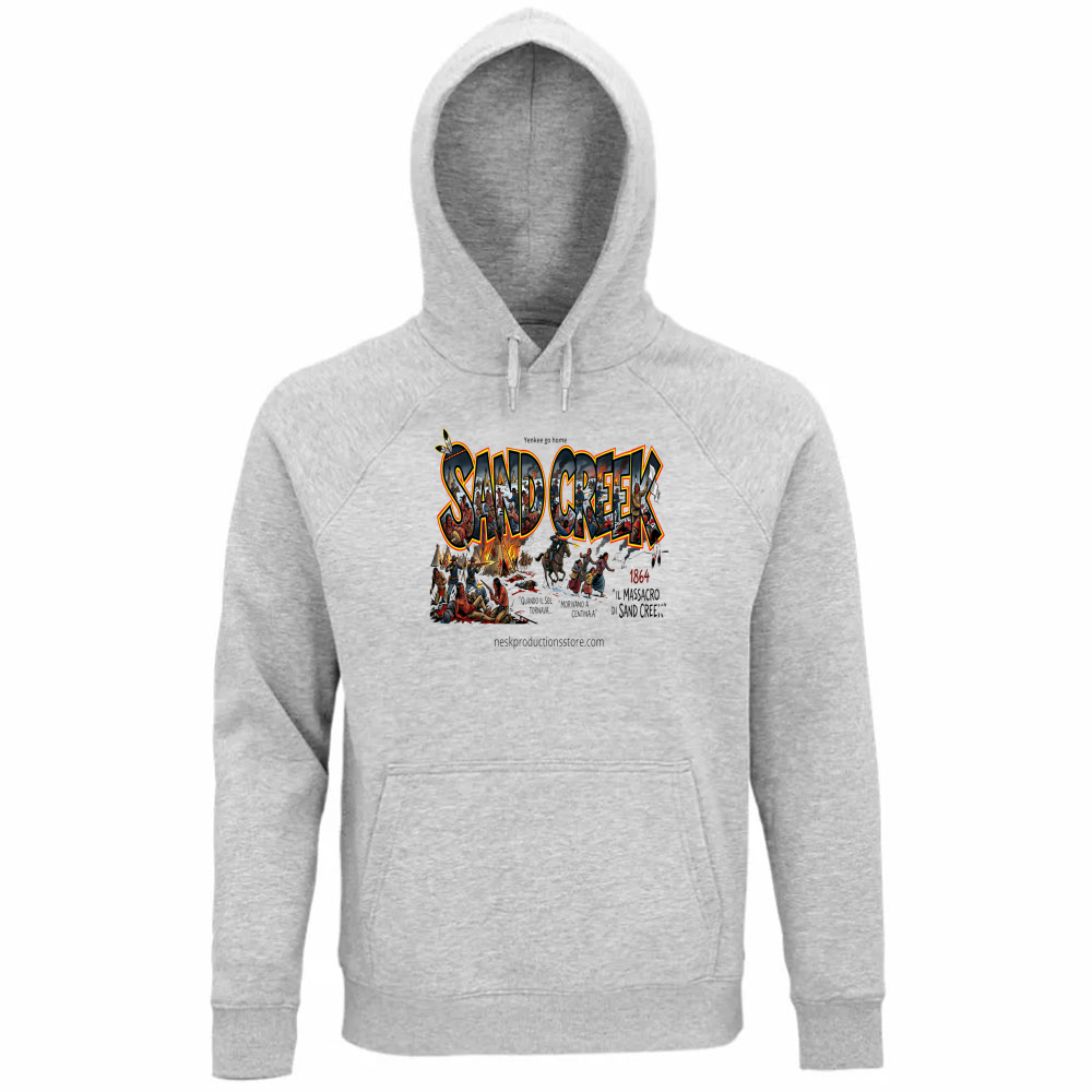 Felpa Organica Unisex Cappuccio linea Sand Creek 1A