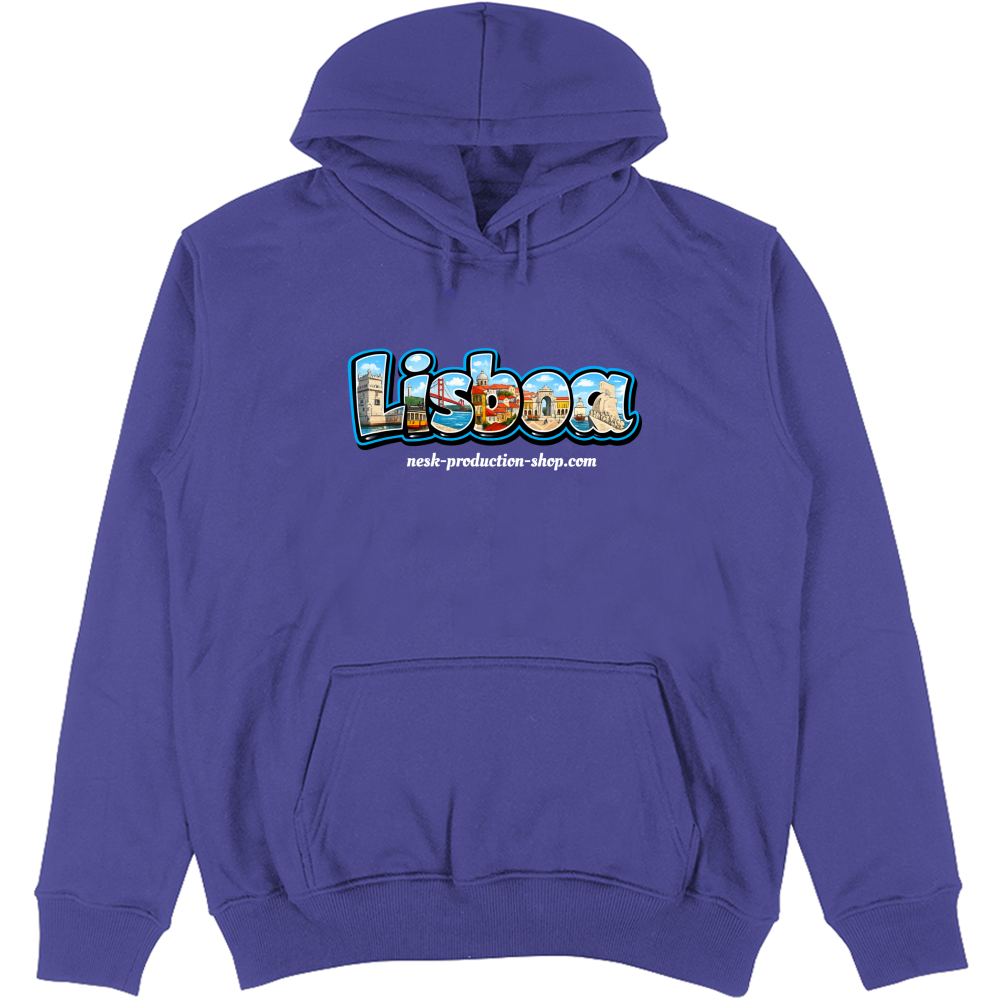 Felpa Unisex con Cappuccio linea lisboa