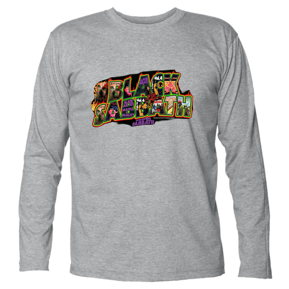 T-Shirt Unisex Manica Lunga linea Black Sabbath A