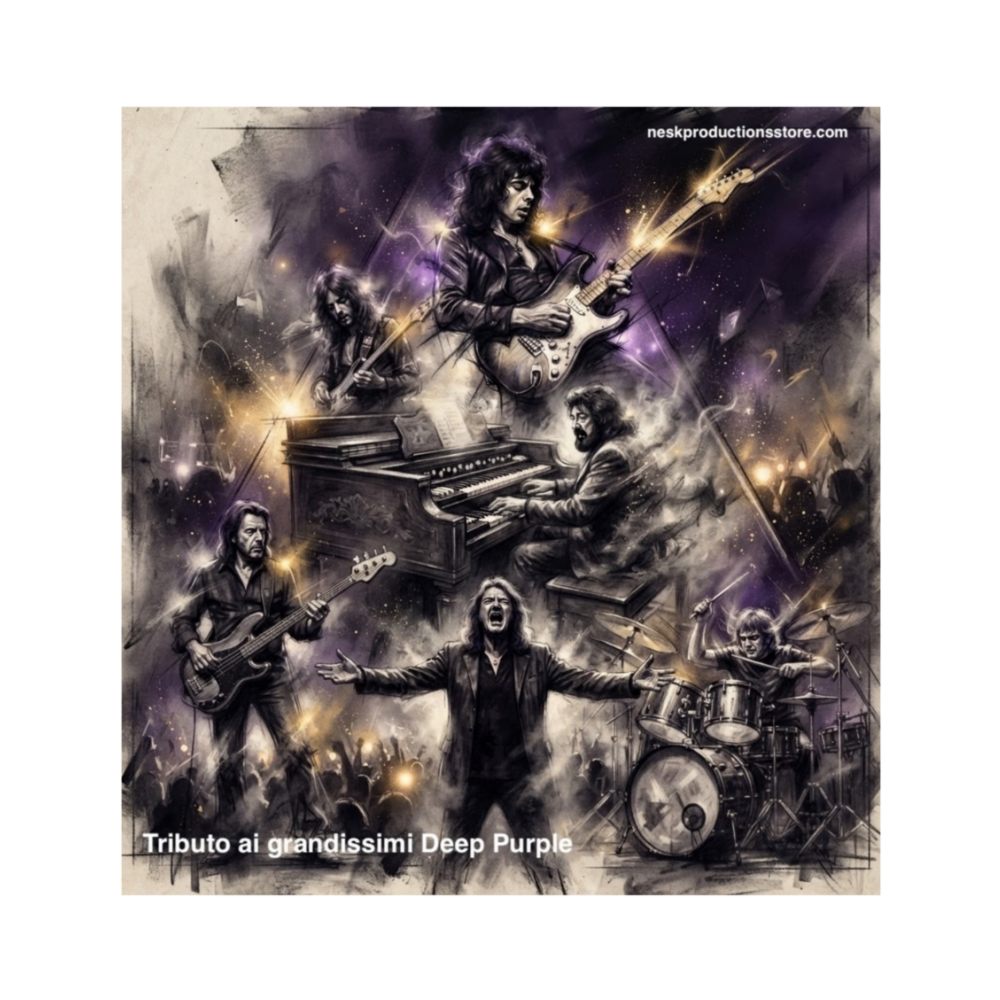 Canvas tributo ai Deep Purple 1 – Stampa su tela 40×40