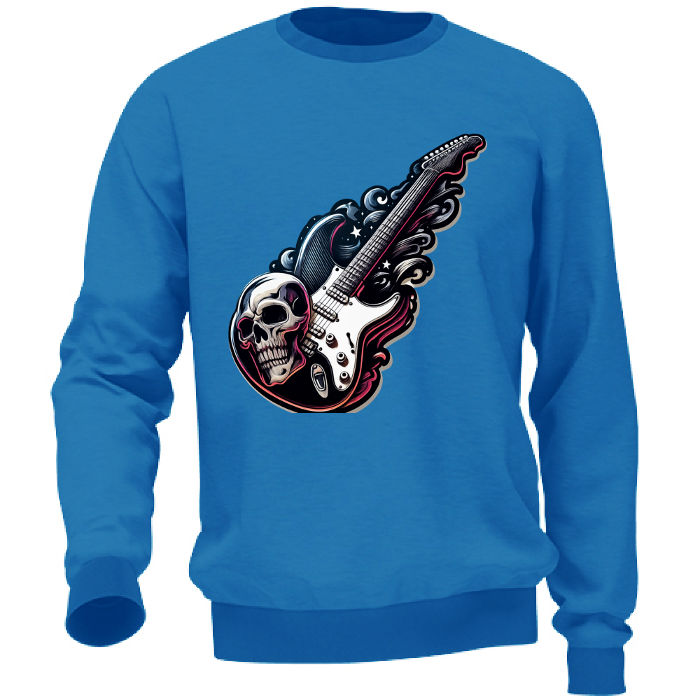 Felpa Unisex linea chitarra rock