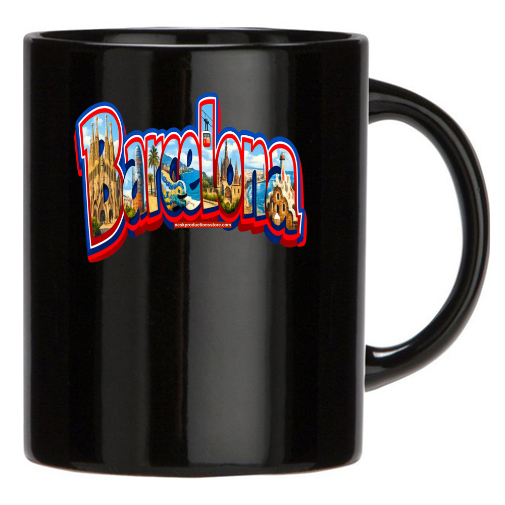 Tazza Nera linea Barcellona A