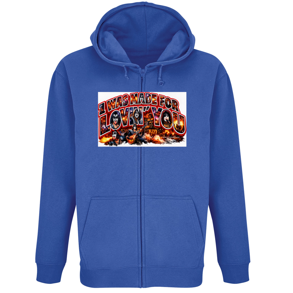 Felpa Premium Cappuccio Zip linea i was made for lovin you 1A