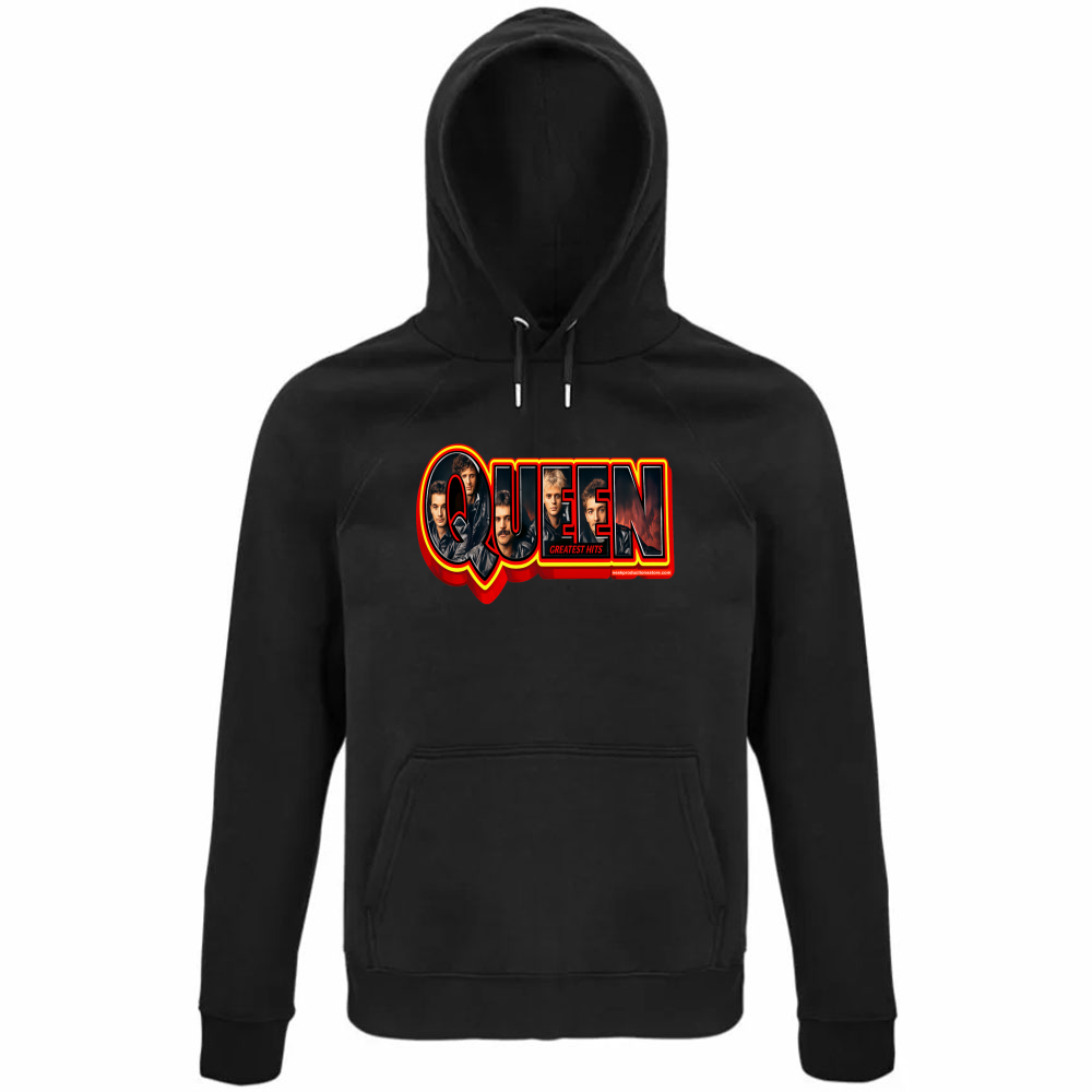 Felpa Organica Unisex Cappuccio Linea Queen  A