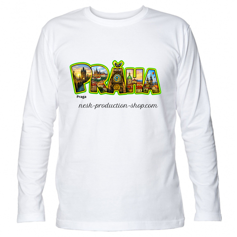 T-Shirt Unisex Manica Lunga linea praga