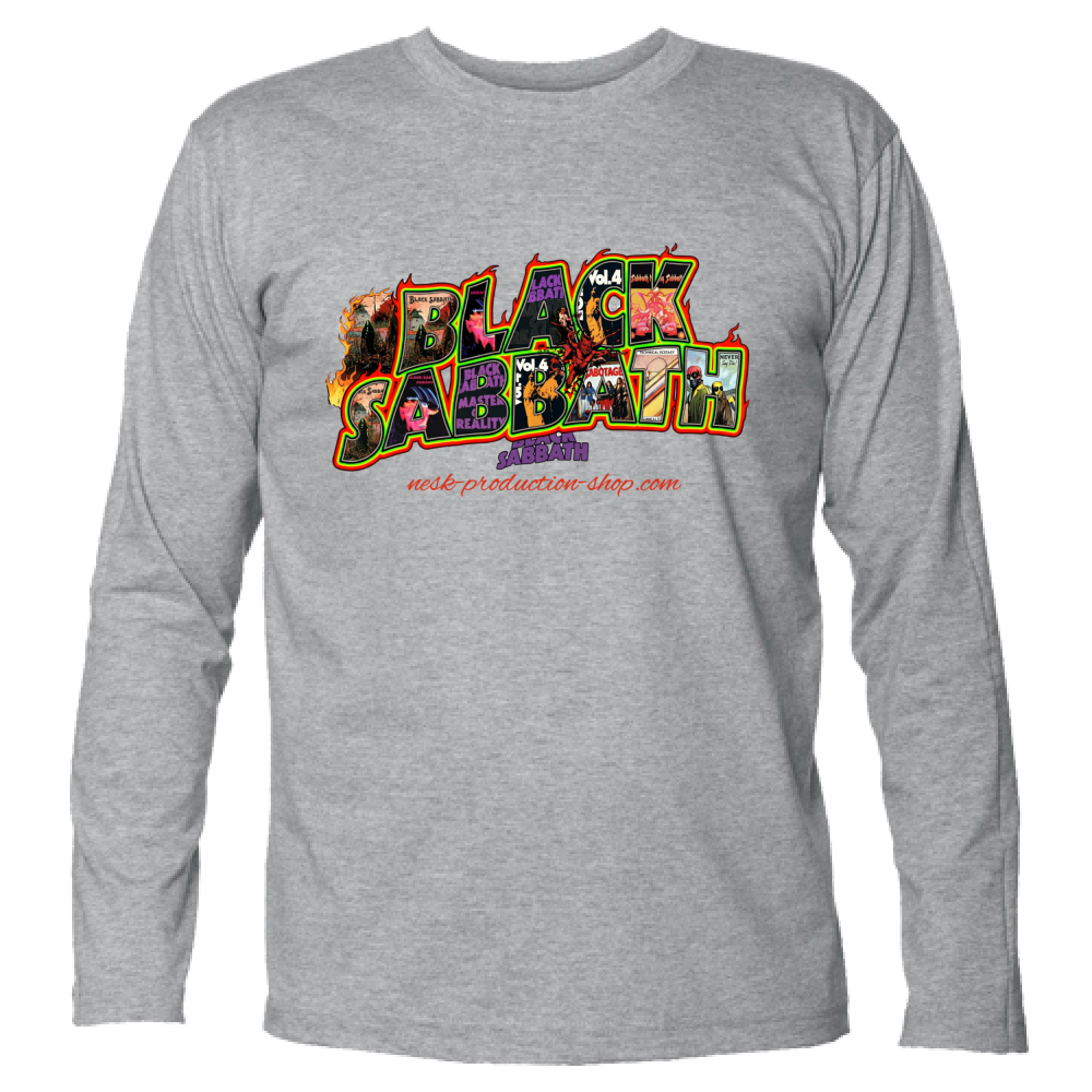 T-Shirt Unisex Manica Lunga linea black sabbath