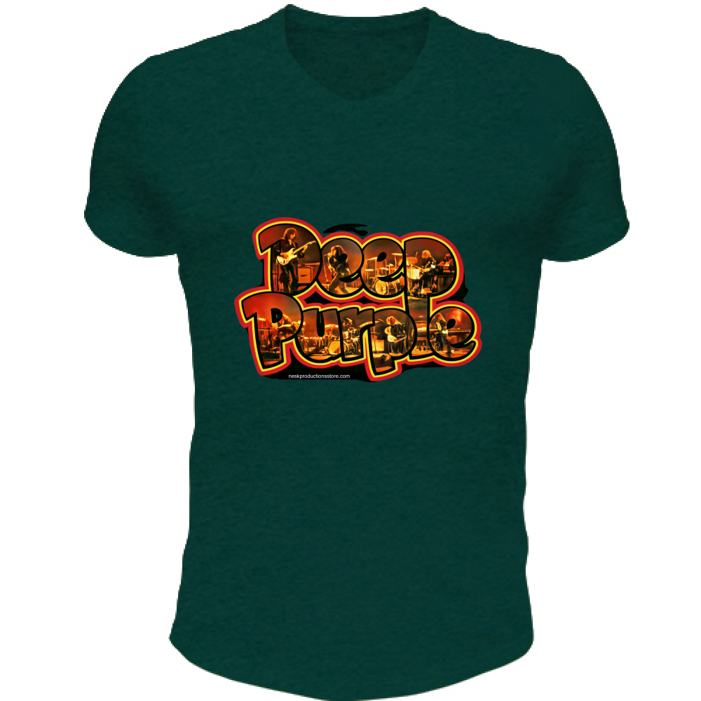T-Shirt Unisex Scollo V linea Deep Purple