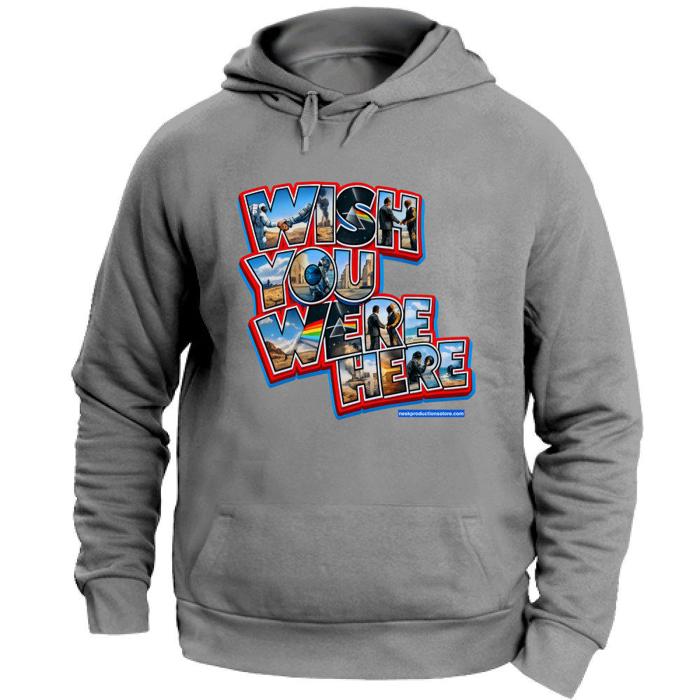 Felpa con Cappuccio Unisex Large linea wish you were here A