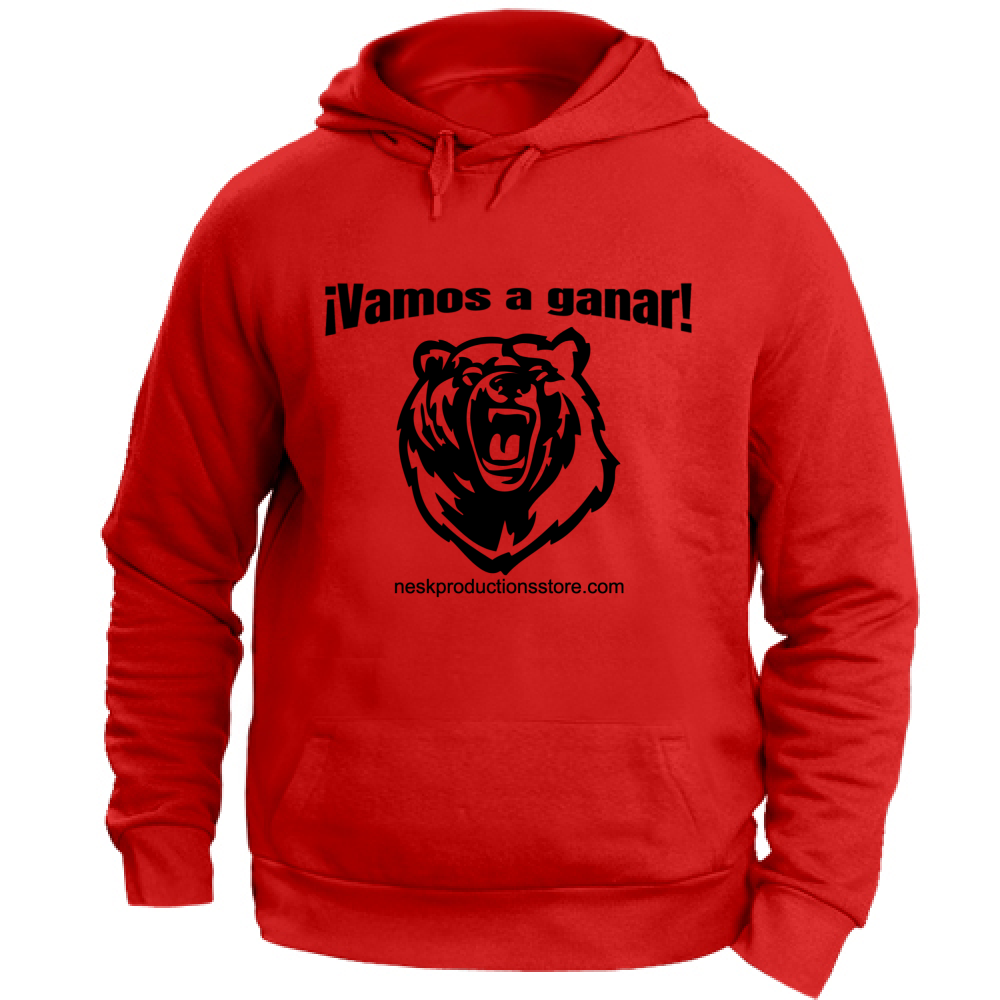 Felpa con Cappuccio Unisex Large linea vamos a ganar